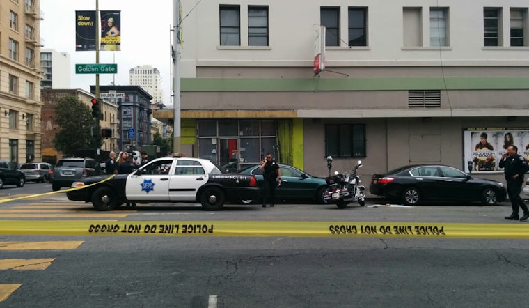 Volvo Collides With Motorcycle Officer At Golden Gate & Leavenworth