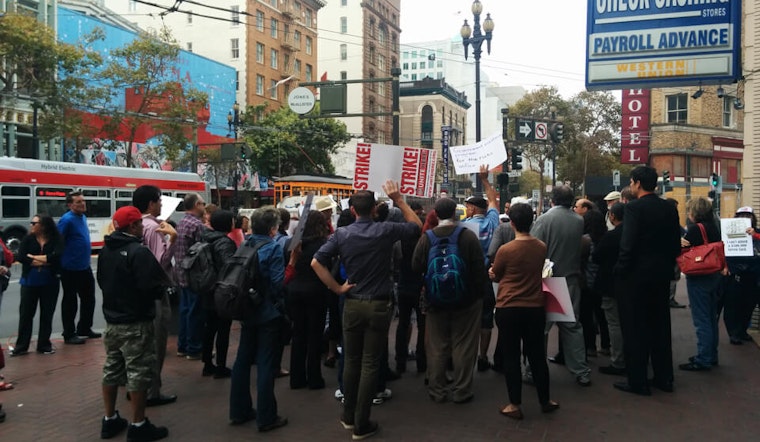 Hospitality Workers, Immigration Advocates Protest Future Luxury Hotel