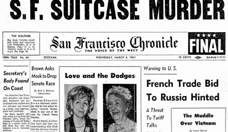 Crimes Of Yesteryear: The Cole Valley Suitcase Murder
