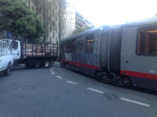 N-Judah Running Shuttles After Collision With Truck Outside UCSF
