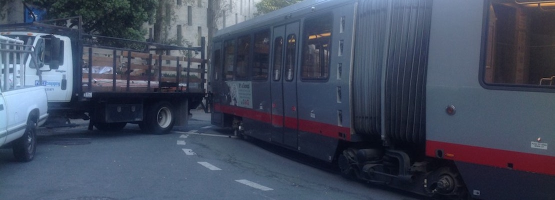 N-Judah Running Shuttles After Collision With Truck Outside UCSF