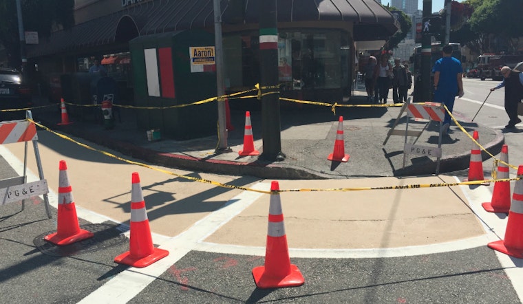 Photo: North Beach Curbs Painted For Bulb-Outs