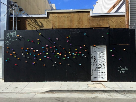 Photo: Butterfly Installation Appears In Linden Alley