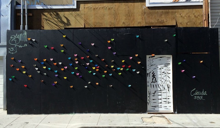 Photo: Butterfly Installation Appears In Linden Alley