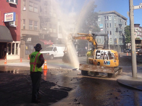 Photo: Yet Another Water Line Rupture On Gough