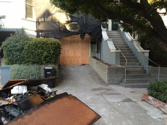 Garage Fire Breaks Out Overnight At 75 Pierce