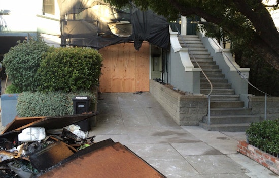 Garage Fire Breaks Out Overnight At 75 Pierce