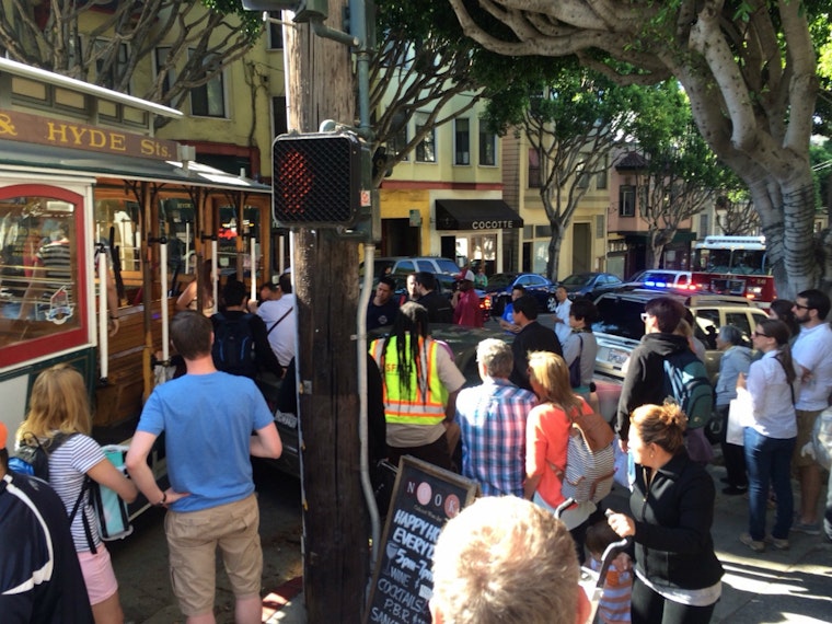 Hyde Street Cable Car Hits Parked Car, Injures Passenger