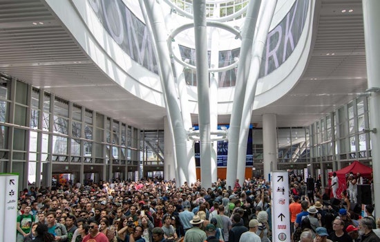 Scenes from Salesforce Transit Center's jam-packed grand opening celebration