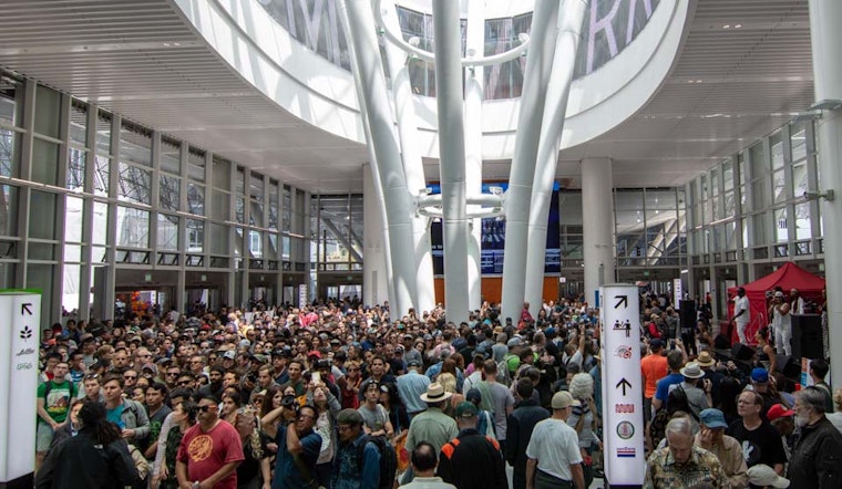 Scenes from Salesforce Transit Center's jam-packed grand opening celebration