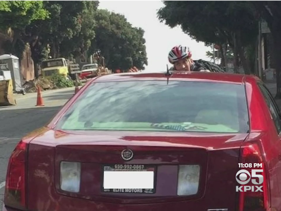 Fulton & Divisadero Hit-And-Run Lands Cyclist On Windshield