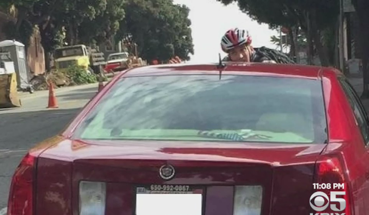 Fulton & Divisadero Hit-And-Run Lands Cyclist On Windshield