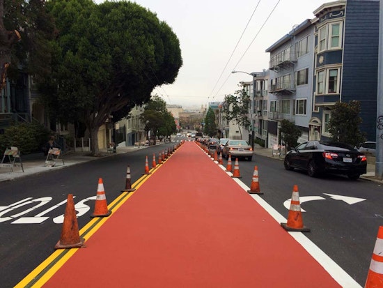 Checking In On Lower Haight Street's Muni-Only Lanes