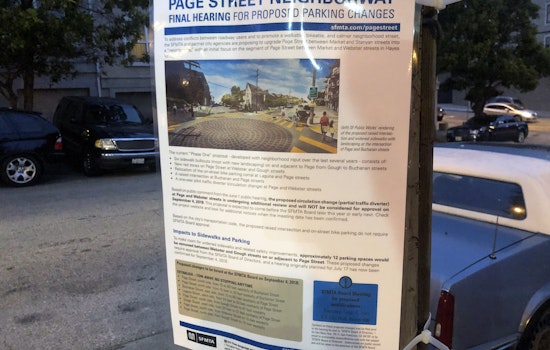 Page Street parking changes, landscape improvements headed for final approval