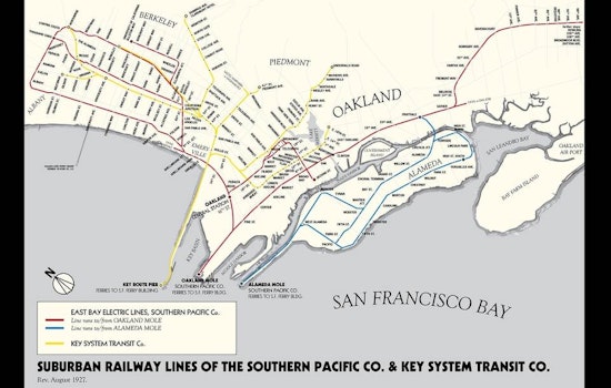 Hobbyist's map offers glimpse into lost routes of East Bay's 1920s streetcars