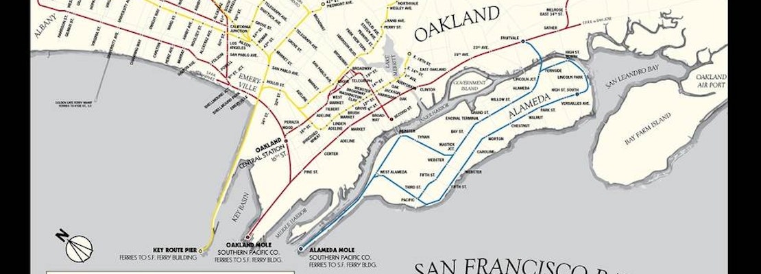 Hobbyist's map offers glimpse into lost routes of East Bay's 1920s streetcars