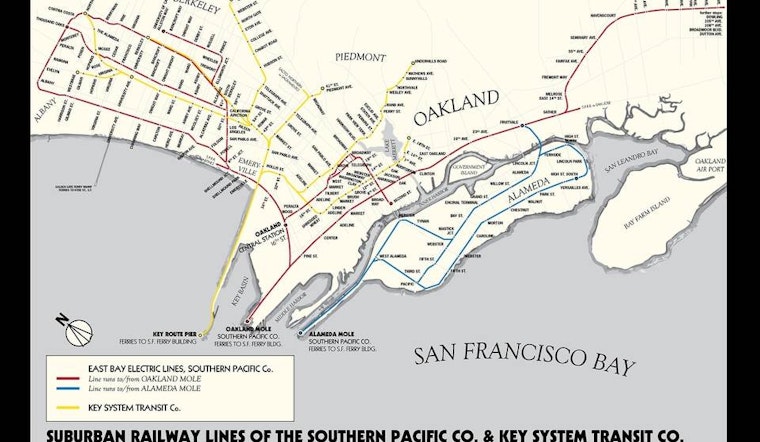 Hobbyist's map offers glimpse into lost routes of East Bay's 1920s streetcars