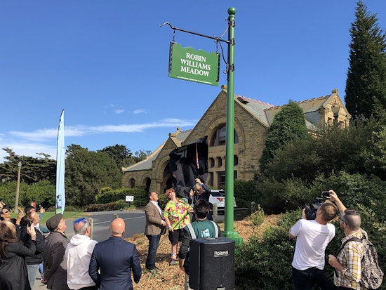 Golden Gate Park unveils new Robin Williams Meadow sign