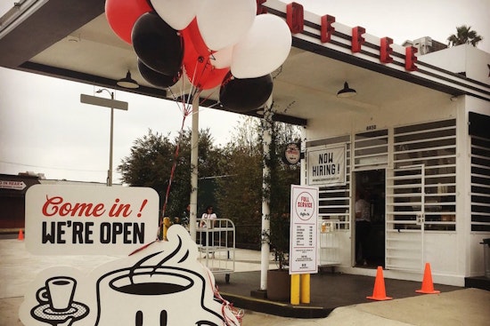 Koreatown gets a drive-through coffee shop: Full Service Coffee
