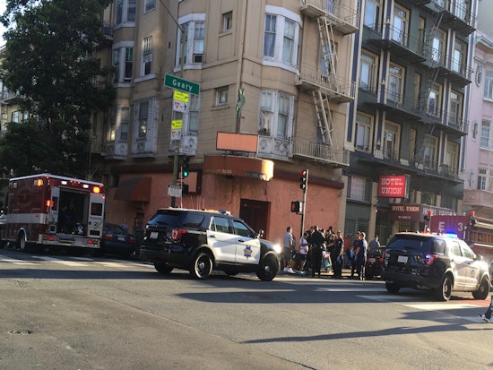 Tenderloin crime: Stolen vehicle topples fire hydrant, fight leads to stabbing, more