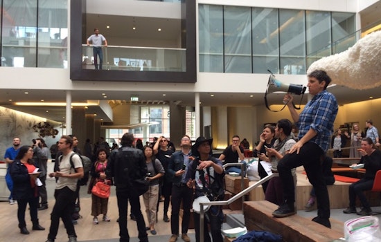 Housing Activists Storm Airbnb In Support Of Prop F