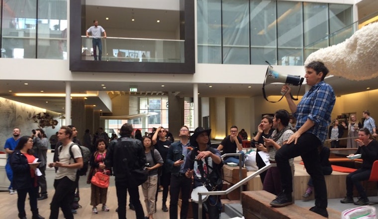 Housing Activists Storm Airbnb In Support Of Prop F
