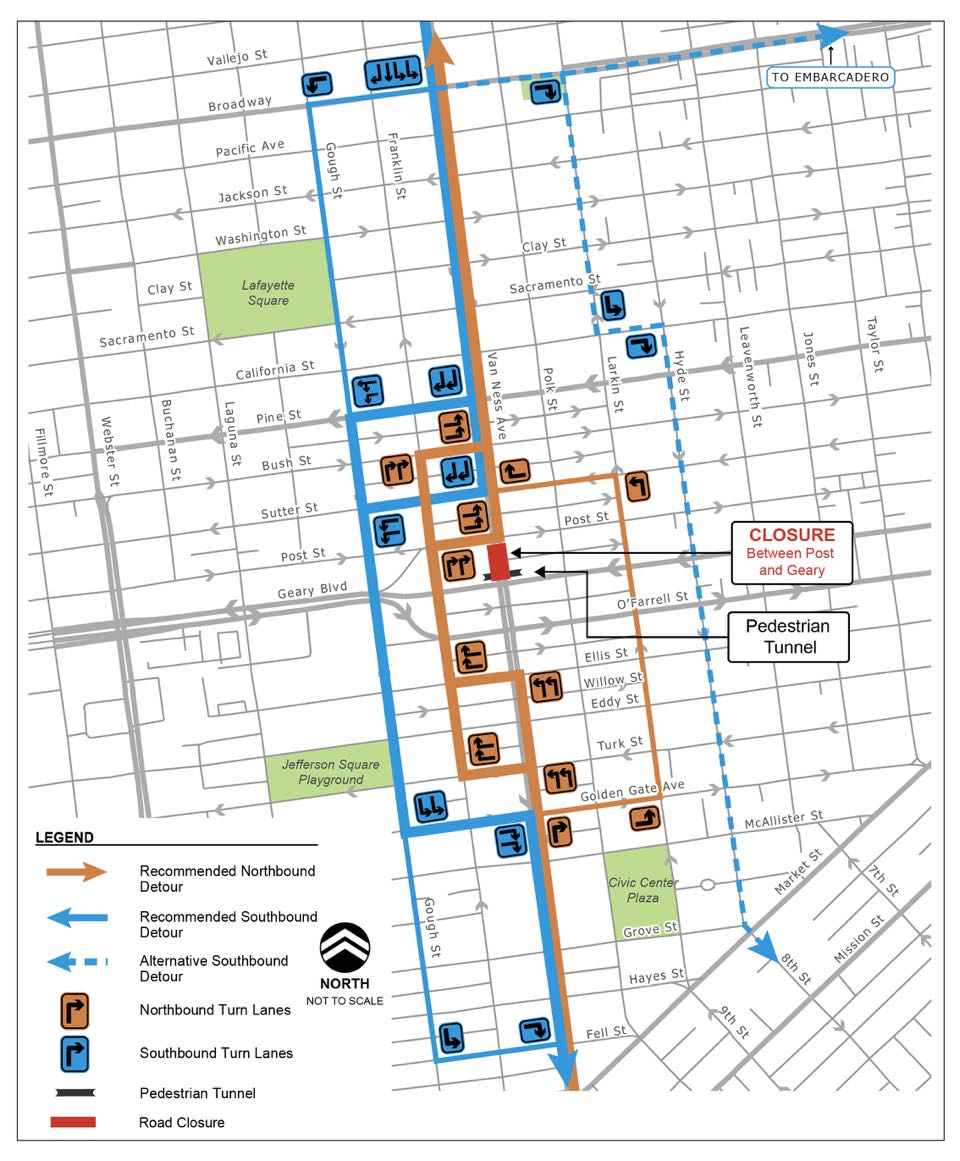 Final Van Ness Closure For CPMC Tunnel Set For This Weekend