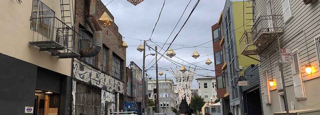 Linden Street 'living alley' nears completion with new lanterns, benches and more