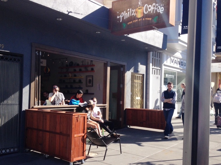 Castro Philz Debuts Downsized Outdoor Seating Area