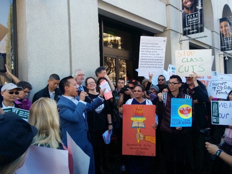 CCSF Faculty, Students Protest Anticipated Cuts