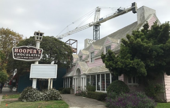 Something's stirring at Telegraph Avenue's pink Hooper's Chocolates house