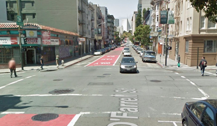 Cyclist Runs Red Light, Is Injured In O'Farrell & Hyde Collision