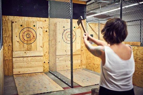 Ax-throwing venue with bar opens in Durham