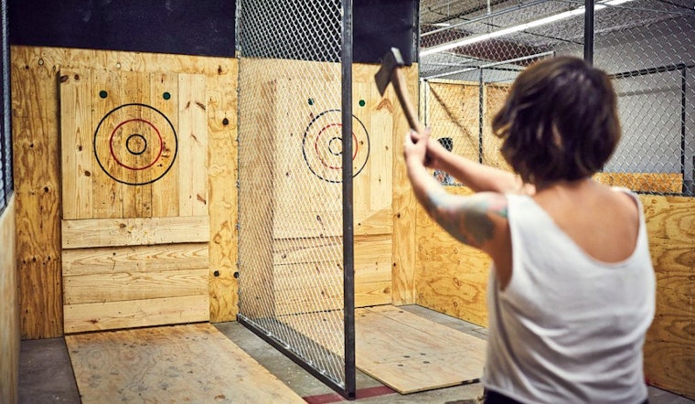Ax-throwing venue with bar opens in Durham