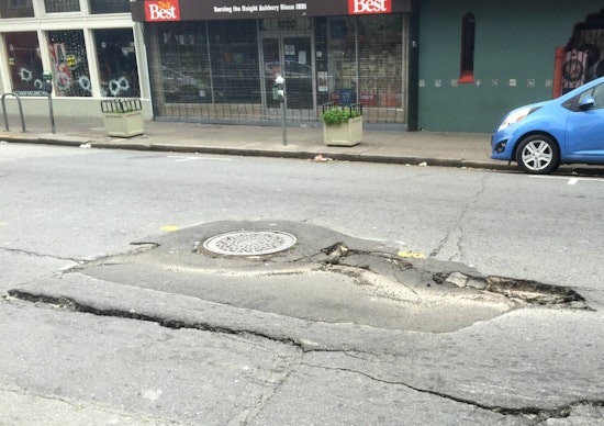 Yet Another Sinkhole Is Forming At Haight & Belvedere