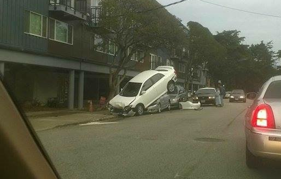 Bizarre Car-On-Car Action Spotted In The Sunset
