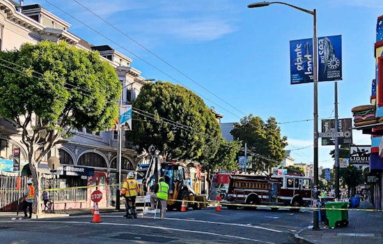 Upper Haight sewer work causes gas leak, closing street to early-morning traffic