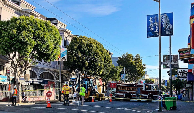 Upper Haight sewer work causes gas leak, closing street to early-morning traffic