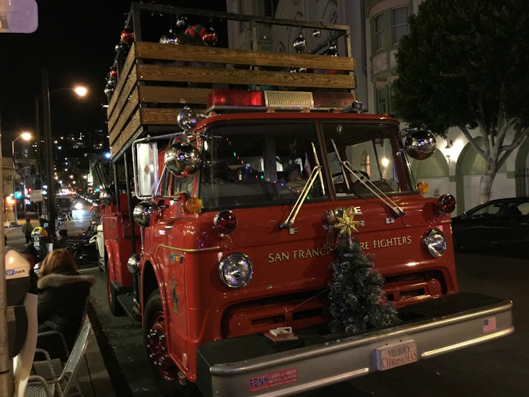 Scenes From Caffe Trieste's Successful Firefighters Toy Drive
