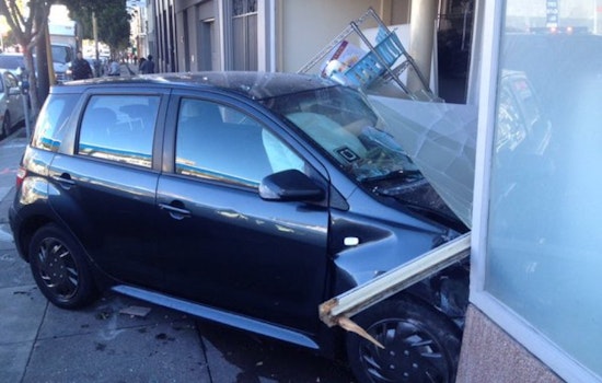 Uber-Affiliated Vehicle Slams Into Ninth & Howard Victorian