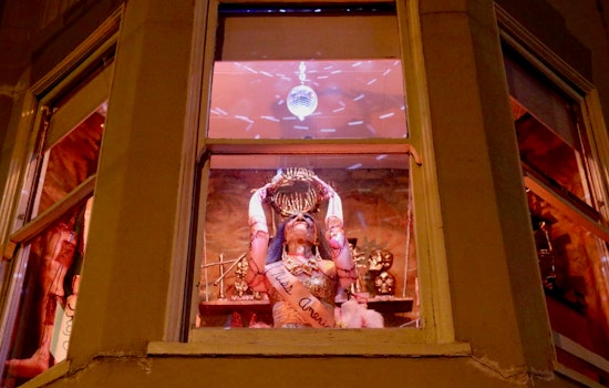 Castro resident's Halloween window showcases spooky 'queen for a day' serial killer