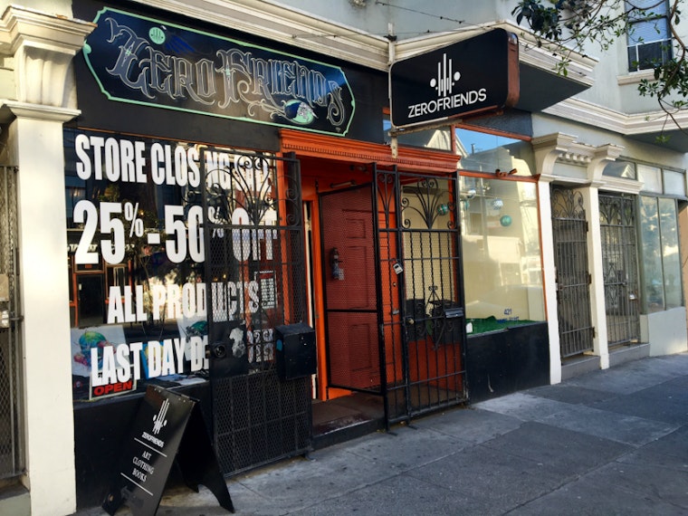 Zerofriends Will Close Its Lower Haight Shop This Weekend