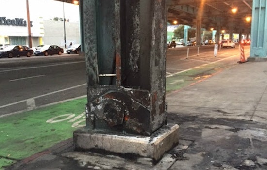 Fire Breaks Out At 13th & Harrison Homeless Encampment
