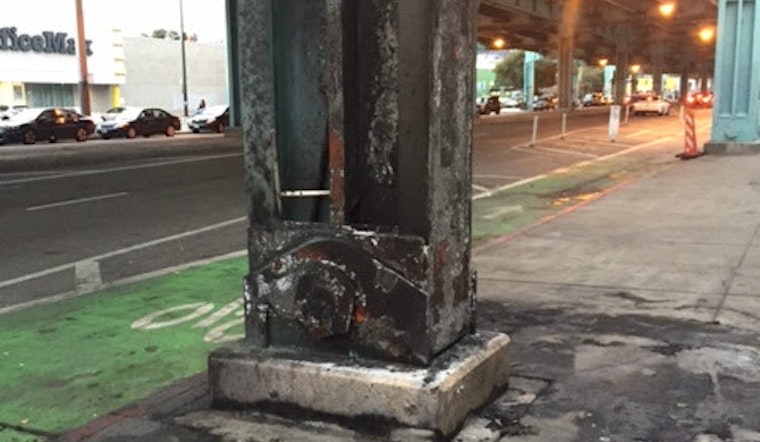 Fire Breaks Out At 13th & Harrison Homeless Encampment