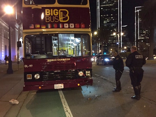 Tour Bus Crash On Embarcadero Leaves Several Wounded