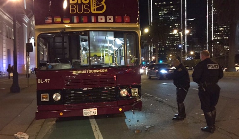 Tour Bus Crash On Embarcadero Leaves Several Wounded