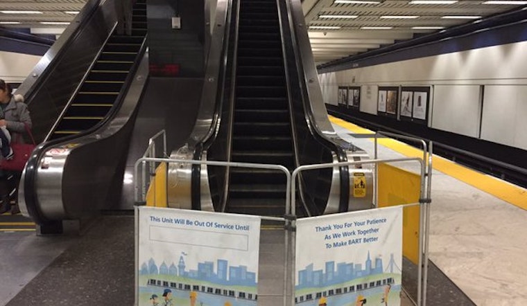 New BART Escalator Updates Show SF Stations Disproportionately Affected By Downtime