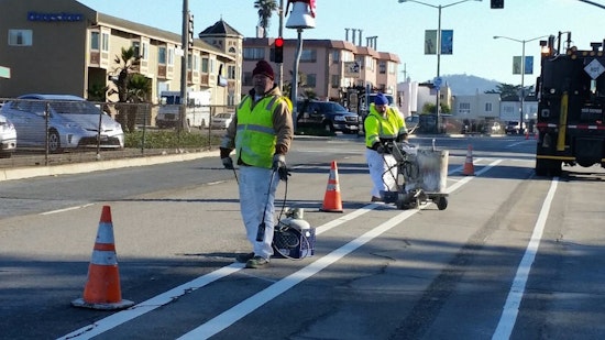 SFMTA Adds Bike Lane Buffer, Improved Crosswalk To Sloat Boulevard