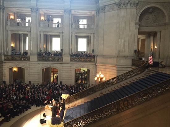 Pomp And Protesters: Inside Mayor Ed Lee's 2016 Inauguration