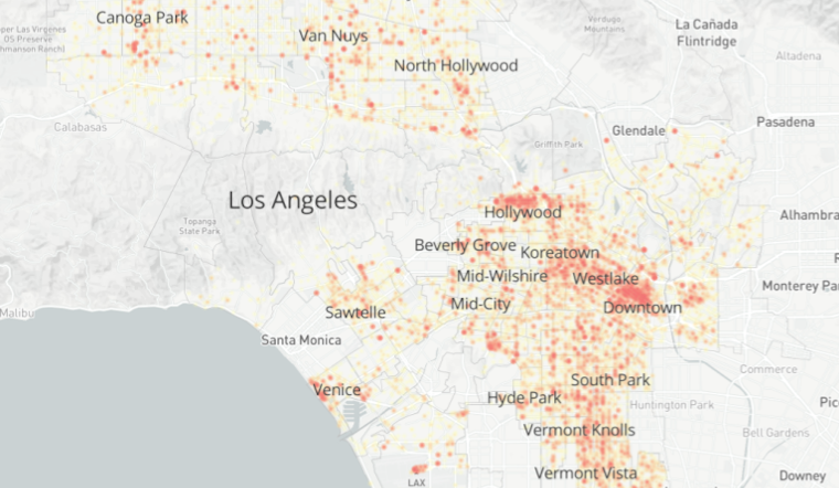 Crime in LA dropping steadily, led by declines in theft, burglary and fraud